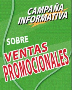 Campaña informativa sobre ventas promocionales